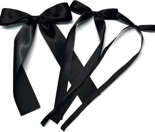 Black Bow Birthday Decorations - 45Pcs DIY Ribbon Bow Wall Decor | Perfect for Parties & Girls' Rooms
