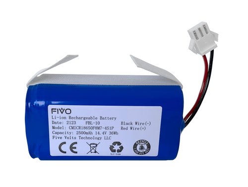 FIVO Replacement Battery for Ecovacs Deebot N79 N79S DN622 Eufy RoboVac 11, 11S, 12, 15C, 25C, 30, 30C, 35C; Vacuum Cleaners; 2600mAh, 14.8v.