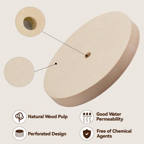 Paper Coffee Filters Compatible with Stanley French Press, 100 Pcs Disposable Perforated Brown Filter Paper for Stanley Coffee Maker 48 oz