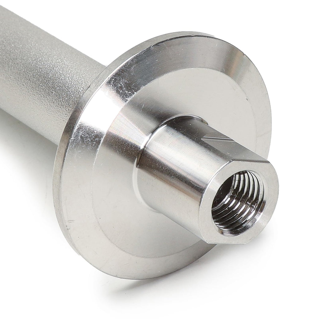 Stainless Steel 1.5" Tri-Clamp Ferrule Diffusion Stone,1.5 Inch Tri Clamp Carbonation 2 Micron Aeration Stone,Male Connect 1/4" NPT CO2 inlet,10" Length for Brew Aeration Equipment