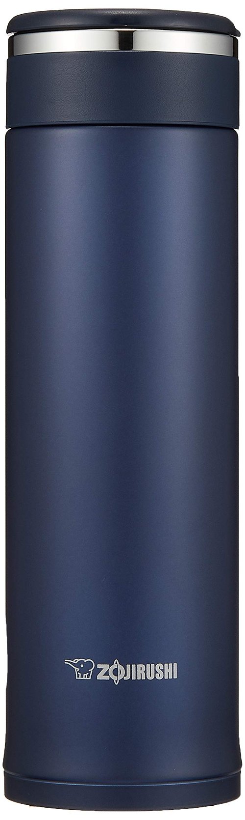 Zojirushi SM-JF48-AD Water Bottle, Stainless Steel Mug, Bottle, Direct Drinking, Lightweight, Cold Retention, 16.2 fl oz (480 ml), Navy