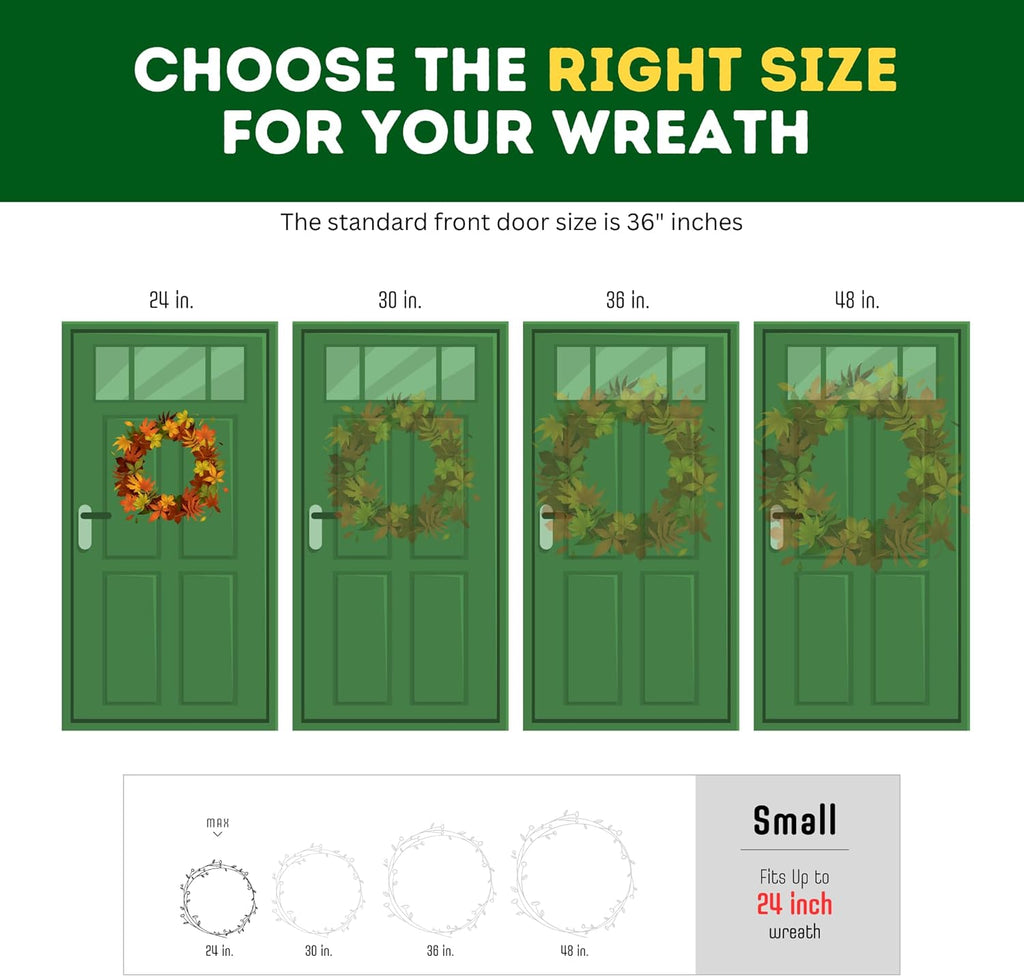 Primode Christmas Wreath Storage Bag 24" - Durable 600D Oxford Container with Clear Window for Easy Holiday Storage | Green