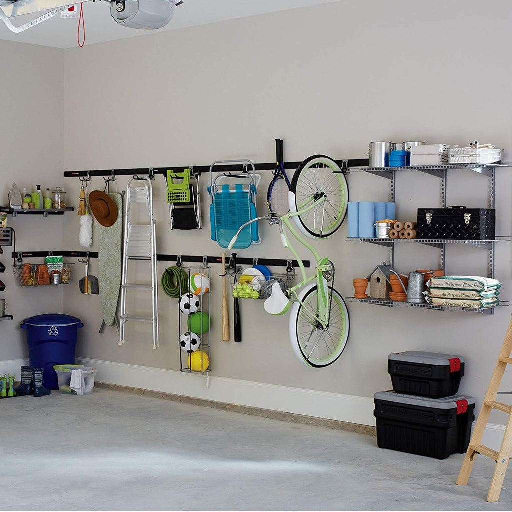 Rubbermaid Garage Hook Organizers - Universal Metallic FastTrack Design | 2 Pack for Efficient Storage