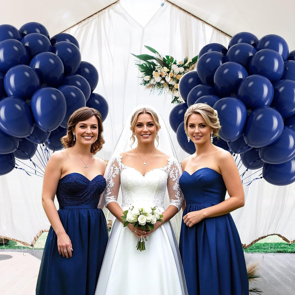 Navy Blue Balloons - 12 Inch Latex Balloons | 50 Pack for Graduation, Wedding & Birthday Decor