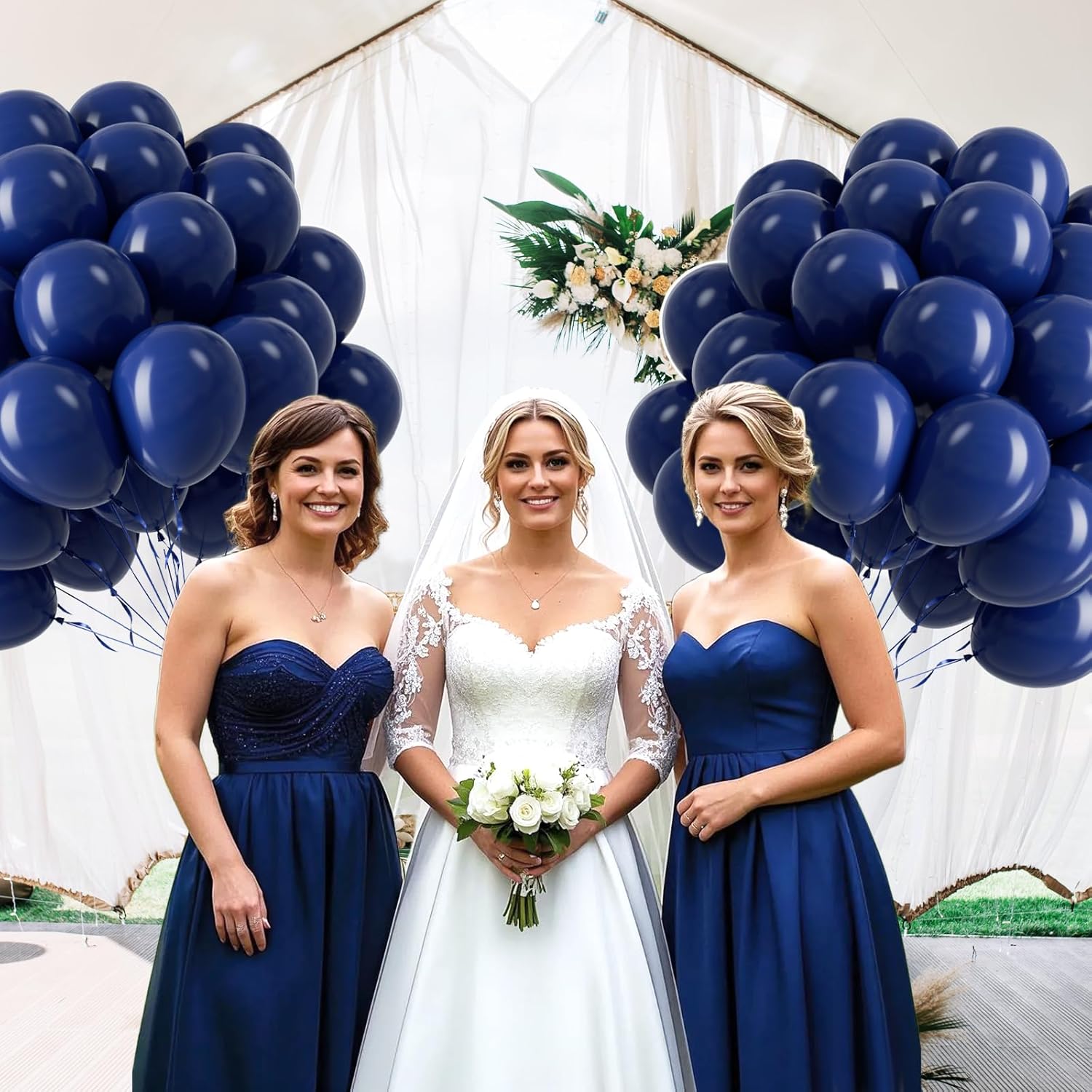 Navy Blue Balloons - 12 Inch Latex Balloons | 50 Pack for Graduation, Wedding & Birthday Decor