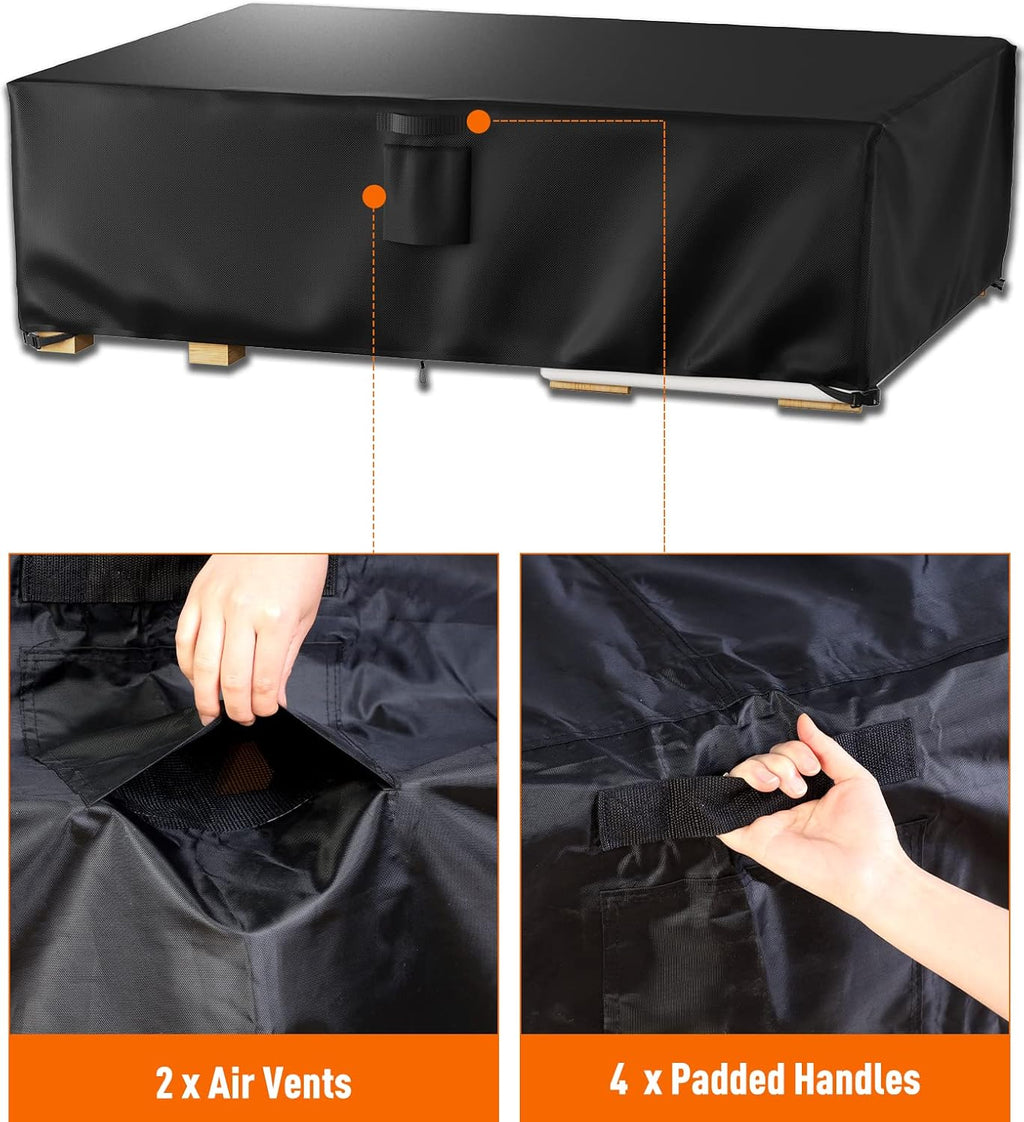 Ruimoy Outdoor Furniture Cover - Heavy Duty Waterproof Protection for Tables & Chairs | 108" L x 82" W x 27.9" H