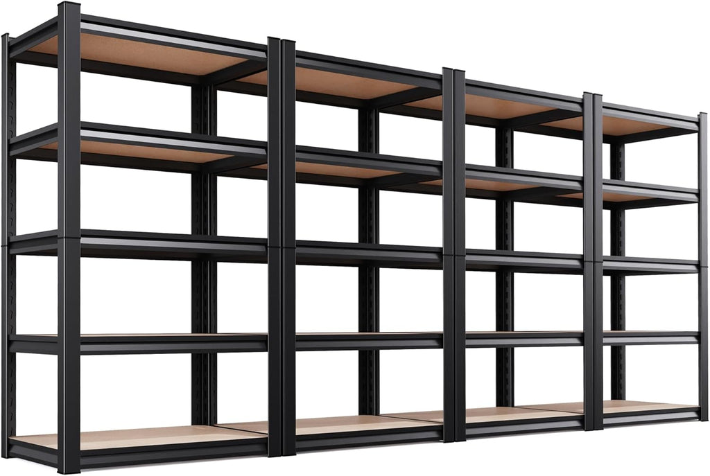 Regine Switzerland 5-Tier Garage Shelving Unit - Adjustable Heavy-Duty Metal Storage Rack | 71"H x 32"W x 14"D