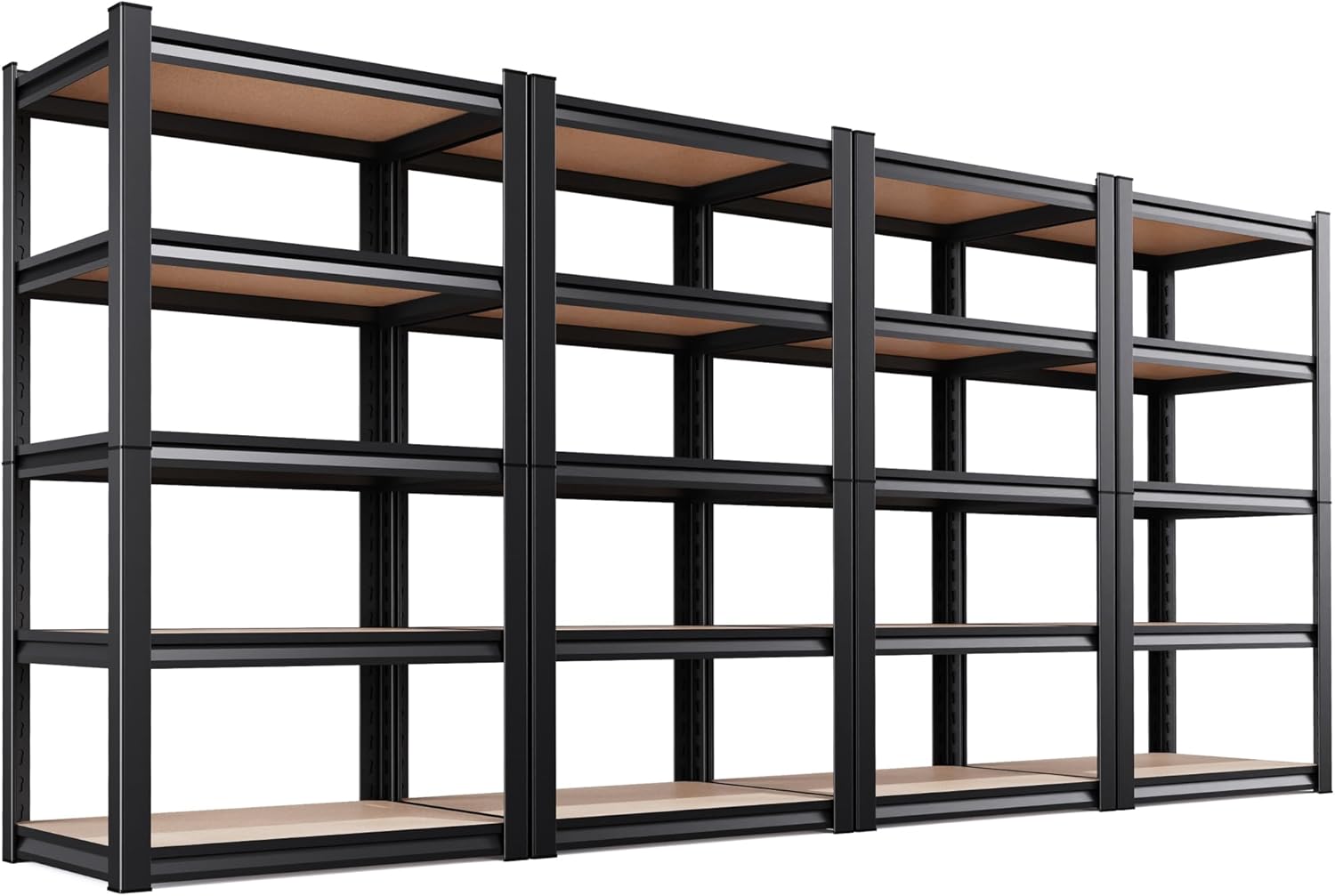 Regine Switzerland 5-Tier Garage Shelving Unit - Adjustable Heavy-Duty Metal Storage Rack | 71"H x 32"W x 14"D