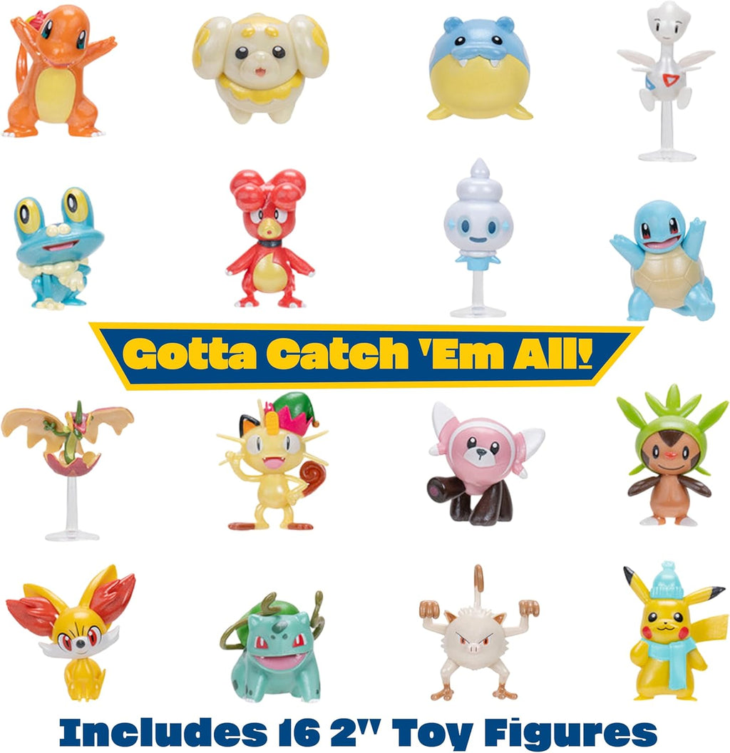 Pokémon 2025 Holiday Advent Calendar - 24-Piece Gift Playset with 16 Toy Figures & 8 Accessories for Kids - Officially Licensed