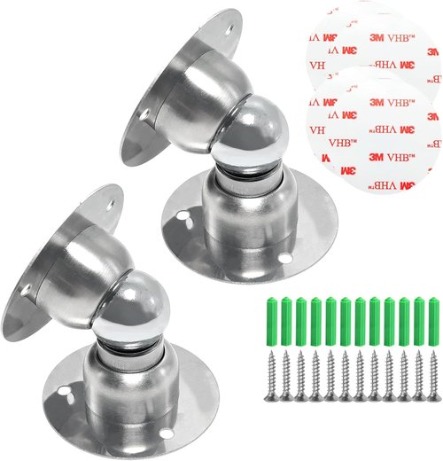 Cucumis Magnetic Door Stopper - Heavy Duty Stainless Steel Mini Soft-Catch | Wall Mount for Home & Office