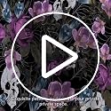 Floral Vintage Halloween Shower Curtain Set - Skull & Rose, 72x72 Inch, Waterproof, Floral5