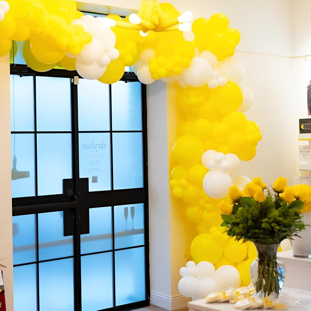 Voircoloria Yellow Balloons - 66 Pack of 12-Inch Latex Balloons for Graduation, Weddings & Parties