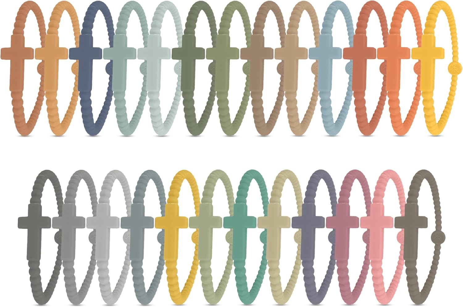 Ryan & Rose Jesus Bracelets - Stylish Cross Silicone Bracelet for Faithful Wear