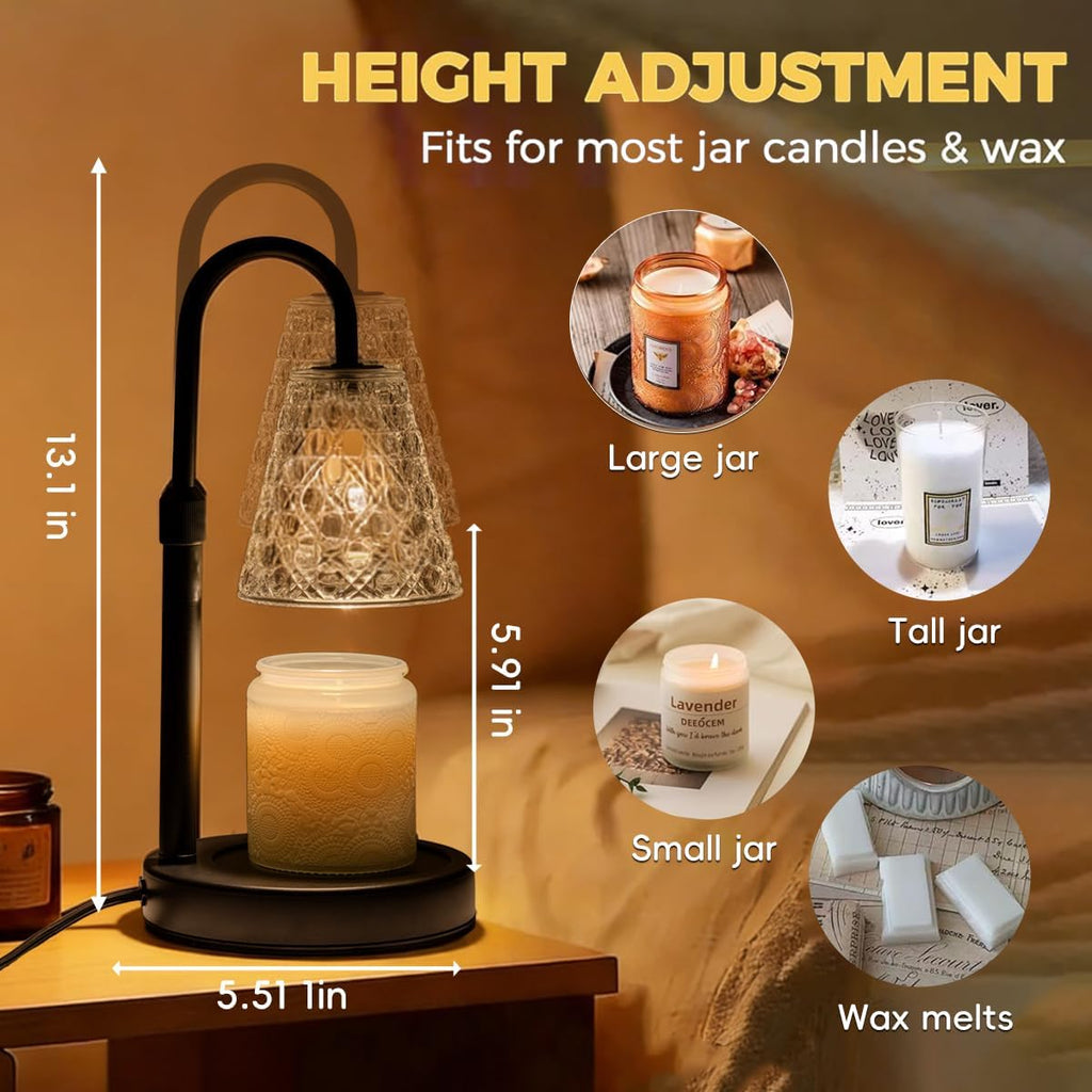 Skiennix Candle Warmer Lamp - Dimmable with Timer | Perfect Birthday & Housewarming Gift for Women & Moms