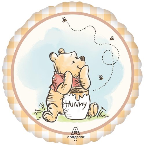 Anagram Classic Pooh Birthday Party Supplies 7pc Balloon Bouquet Decorations with Airloonz