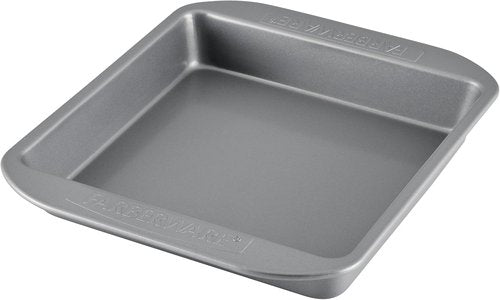 Farberware Nonstick Bakeware - 9-Inch Square Cake Pan for Effortless Baking | Gray Finish