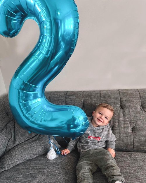 Blue Number 2 Balloon - 40 Inch Birthday Decoration for Second Birthday Party Supplies