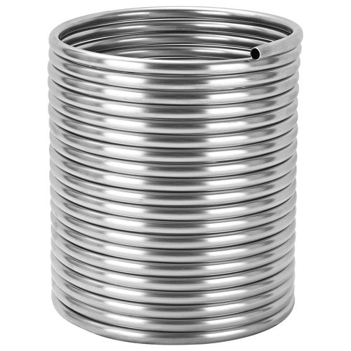 BACOENG 3/8" x 50Ft 304 Wort Chiller, Stainless Steel Tubing Coil for Ice Bath Beer Brewing Tubing Coil, Water Cooler Equipment