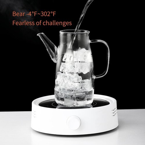 Large Glass Oil Dispenser Bottle - No Drip Olive Oil & Vinegar Cruet with Stainless Steel Lid | 20oz / 600ml Clear