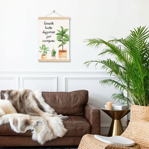 DNEULYR Motivational Growth Mindset Poster - Inspiring Mental Health Wall Art | 12x16 Inch