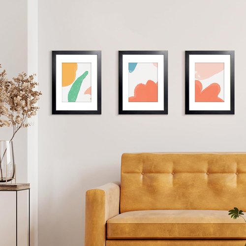 LaVie Home 11x14 Picture Frame - Sturdy Black Frame with Polished Plexiglass | Horizontal & Vertical Display