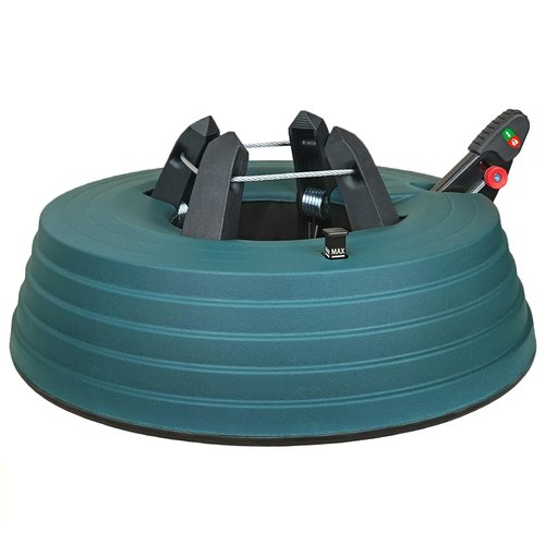 Leejec Christmas Tree Stand with Water Reservoir, Fast Clamped 6 Ft Real Tree with 5.1" Diameter, Water Level Indicator Equipped, No Assembly Required