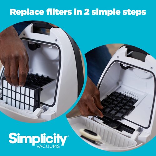 Simplicity Vacuums Genuine SF-I4.3 Filter Set with HEPA Media for Jill Canister Vacuum Cleaner, Jill Replacement Filter Only