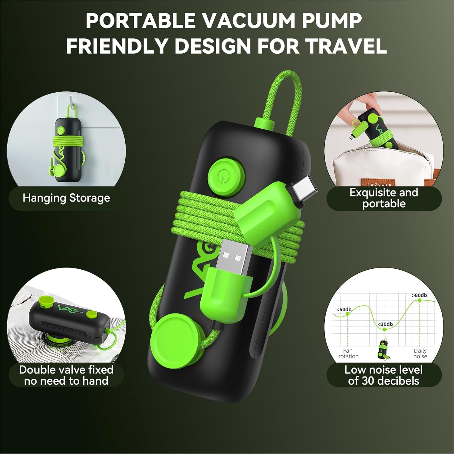 Skiennix Vacuum Bags for Travel - 18 Pack USB Electric Pump Seal Bags | Space Saver for Luggage