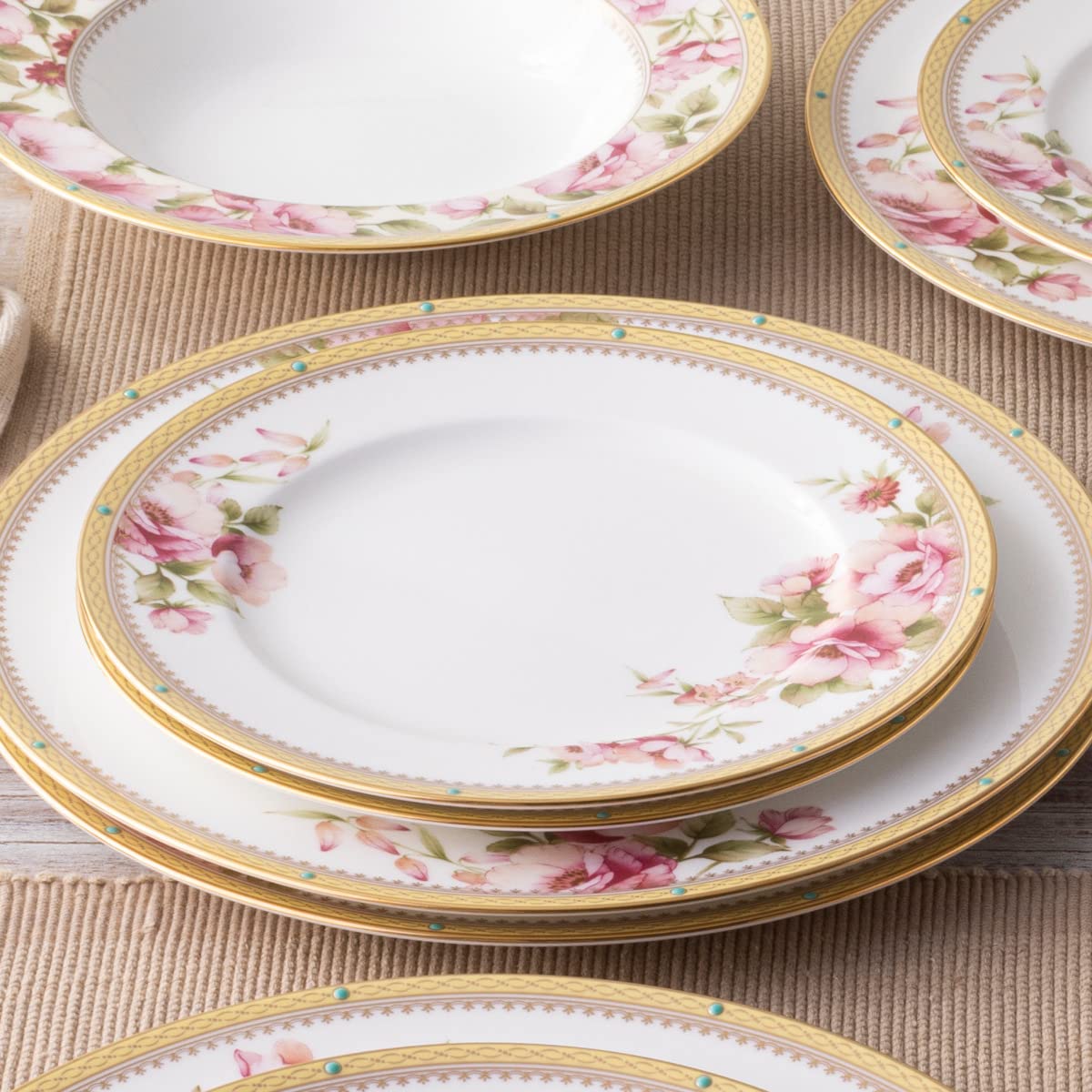 Noritake Hertford Set of 4 Salad Plates, 8-1/2"