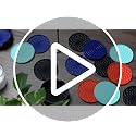 YUGUARD Black Silicone Coasters 6 Pack with Holders Non-Slip Drink Mats
