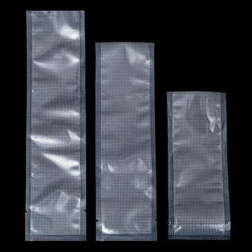 MITOB 500 Pack Clear Vacuum Bags 2.36x9.84 inch (Inside Size 1.97x9.45 inch) for Food Saver Flat Open Top Embossed Vacuum Sealer Bag Food Storage Packaging Pouch with Tear Notch