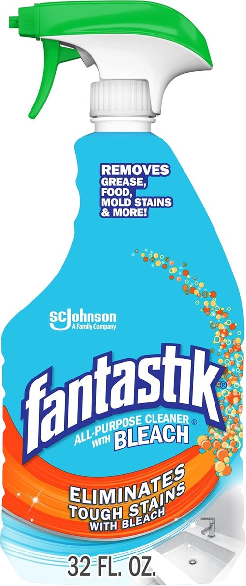 Fantastik All-Purpose Cleaner - Powerful Bleach Formula, 32 Fl Oz for Deep Cleaning