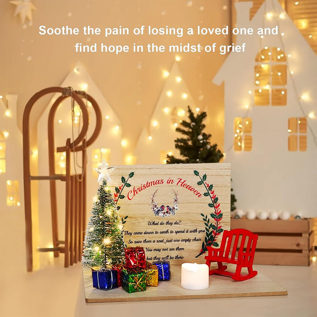 Regine Switzerland Christmas Chair Ornament - Memorial Candle Holder for Loved Ones | Save a Seat Gift