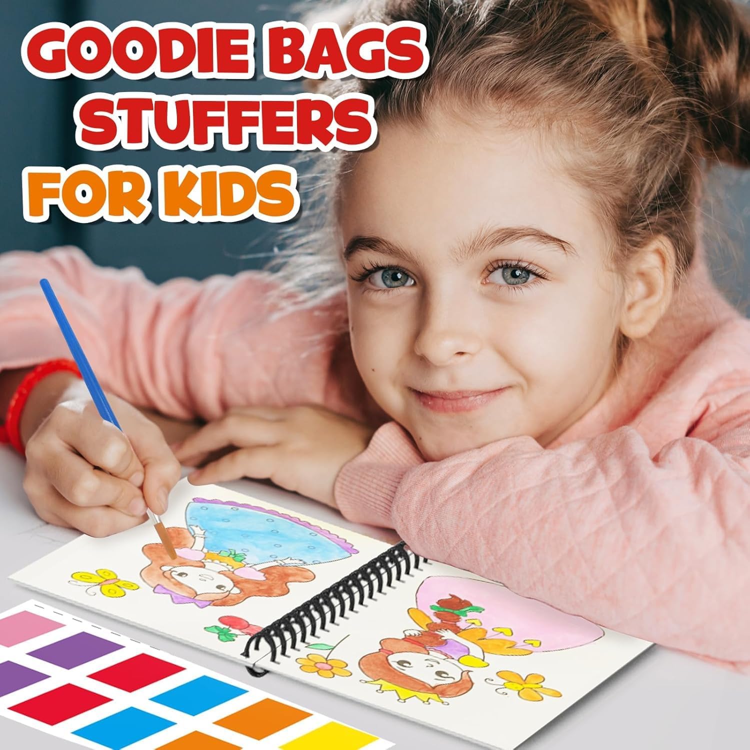 ZMLM 24 Mini Water Coloring Books for Kids - Perfect Easter Basket Stuffers for Ages 4-8