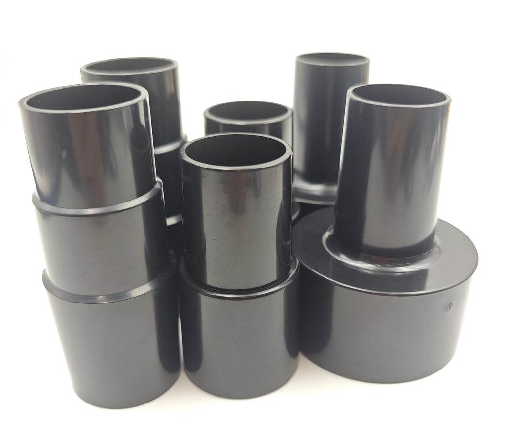 Plastic Vacuum Converter Reducer Attachments Fits Vacuum Cleaner， 1-3/8" to 1-1/4", 2-1/2" to 1-1/4", 1-1/4" to 1-3/8" to 1-1/2"（6 Pieces）