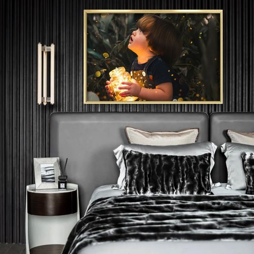 Canvas Prints - Custom Photo Wall Art by [Brand Name] | Framed 24x16 Canvas in Gold Metal Frame