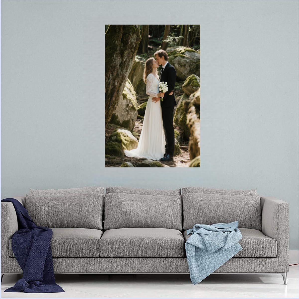 Skiennix Personalized Canvas Prints - Custom Photo to Canvas for Home Decor | Framed 8" x 10"