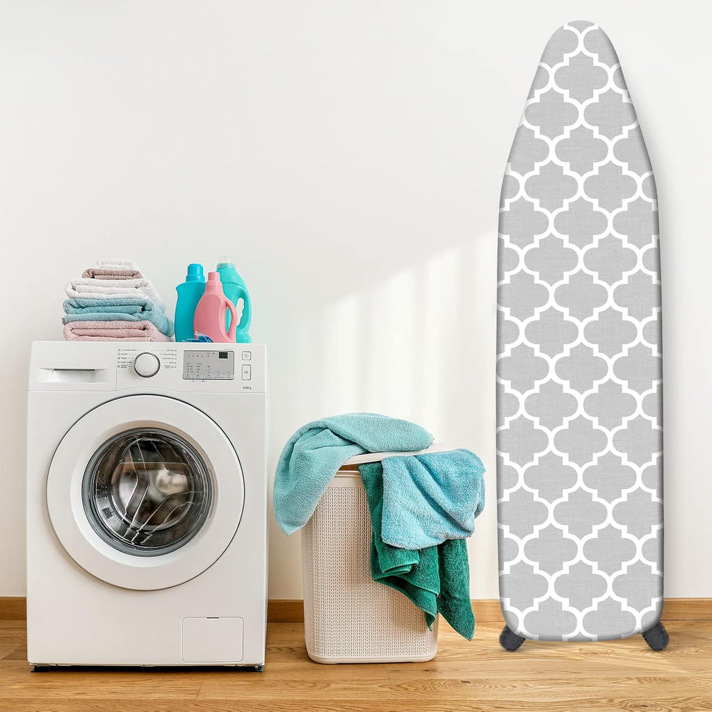 Skiennix Ironing Board Cover - Extra Thick 4-Layer Replacement Pad, 15" x 54", Scorch & Stain Resistant