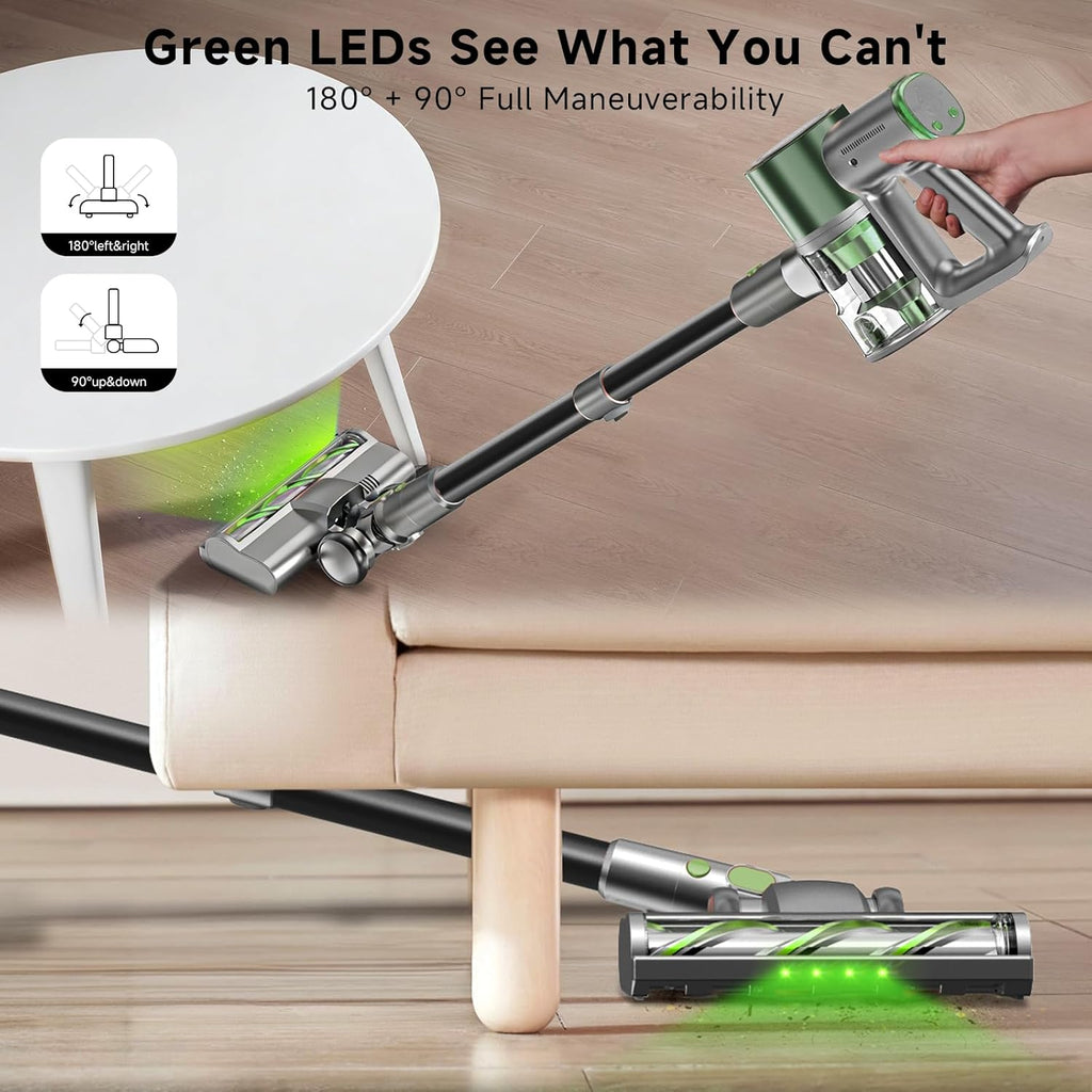 Skiennix Cordless Stick Vacuum Cleaner - Lightweight Handheld Design with 45min Battery Life | Ideal for Pet Hair & Hardwood Floors