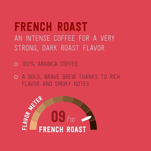Happy Belly Dark Roast Coffee Pods - French Roast, Compatible with Keurig 2.0 | 100 Count