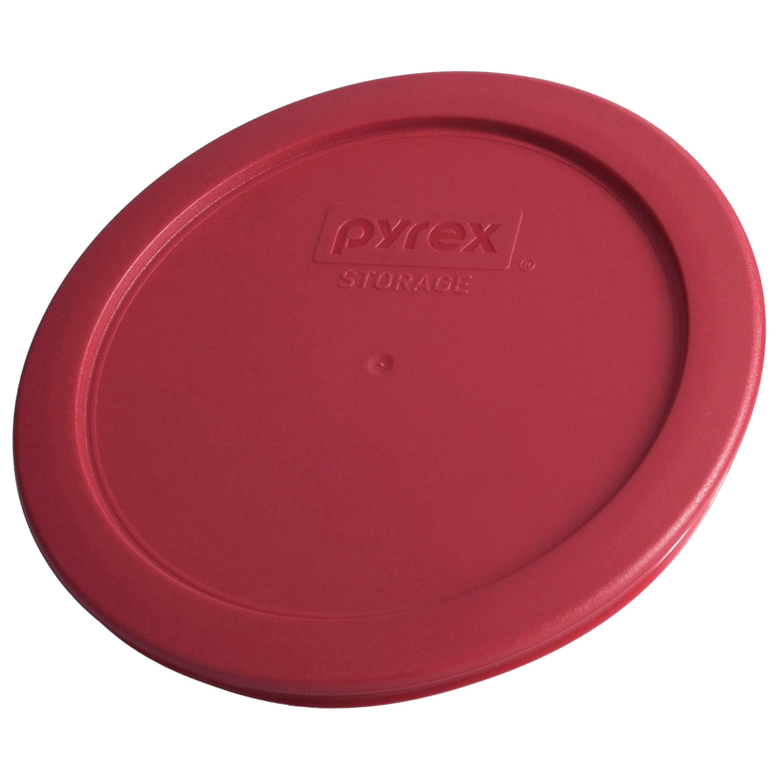 Pyrex 7201-PC Sangria Dark Red Burgundy Plastic Food Storage Replacement Lid - 2 Pack Made in the USA