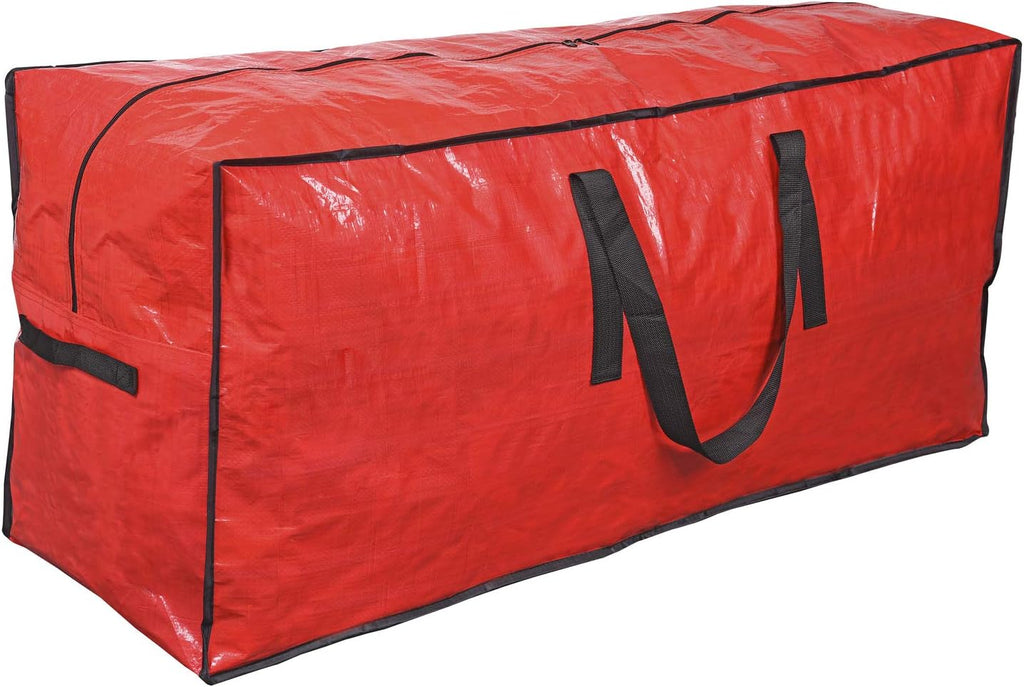 Primode Christmas Tree Storage Bag - Fits Up to 7.5 Ft Disassembled Tree | Protective Zippered Case (Red)