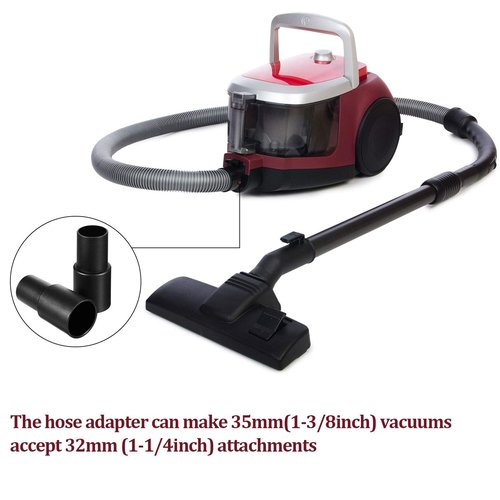 Honoson 4 Pieces Cleaner Adapter 35mm (1-3/8 Inch) to 32 mm (1-1/4 Inch) for Inner Diameter 32 Brush Fit to Outer Diameter 35 Tube Plastic Vacuum Hose Adapter