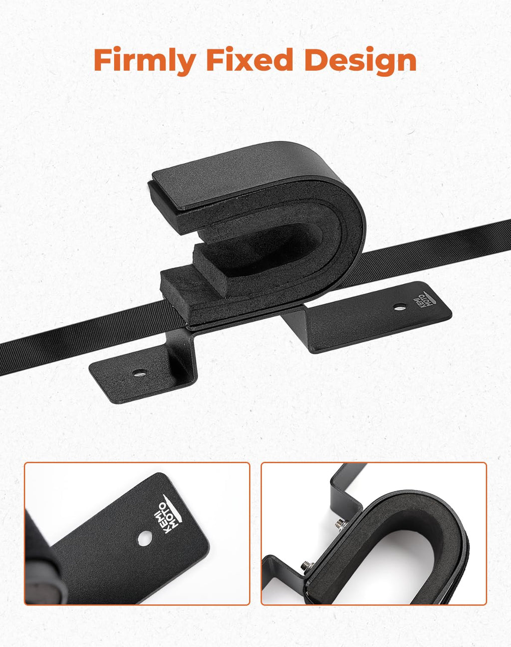KEMIMOTO UTV Tool Rack, Screw Mount UTV Tool Holder Shovel Bow Rack for Side by Side Snowmobile Garage Wall Compatible with Can Am Defender Polaris General Ranger Pioneer CFmoto Uforce