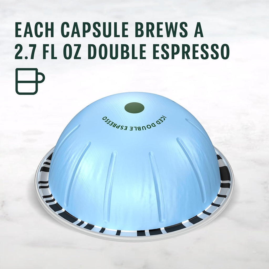 Starbucks by Nespresso Vertuo Iced Blond Roast Coffee Pods - 32 Count, Perfect for 2.7 oz Brews