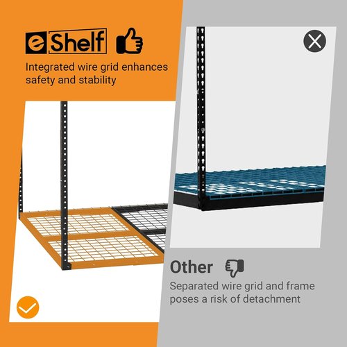 Heavy-Duty Metal Garage Storage Rack by [Brand Name] - 4ft x 8ft Adjustable Ceiling Rack | 600 lb Capacity, Black