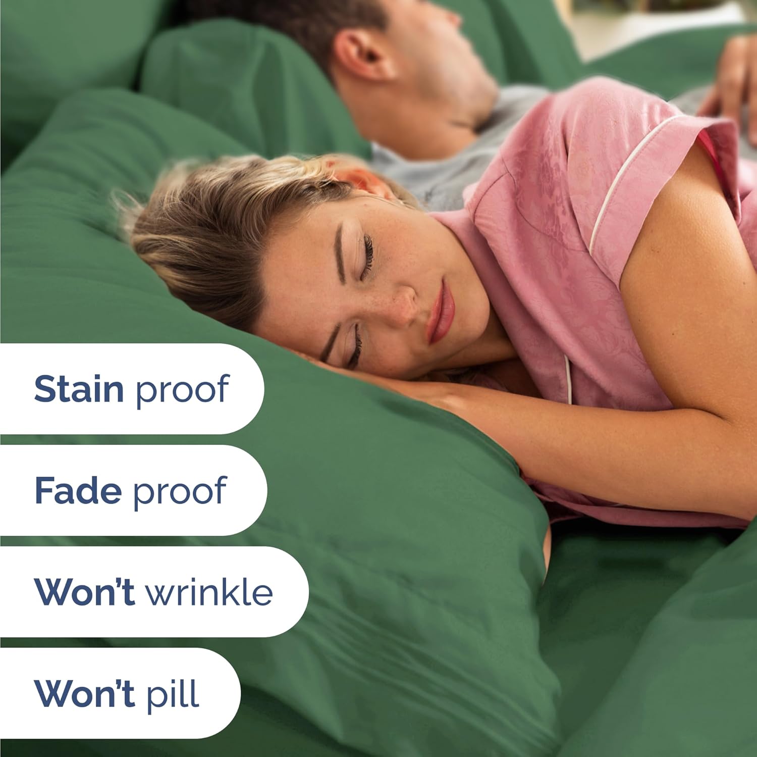 Skiennix Twin Size Sheet Set | Comfy, Breathable & Cooling 3-Piece Bedding - Deep Pockets, Soft, Wrinkle-Free - Emerald Green