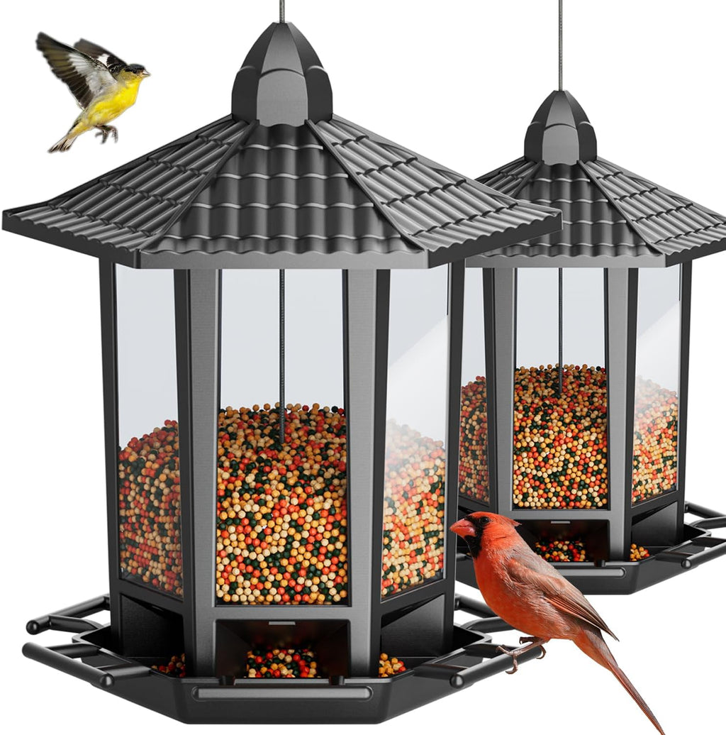 Birdream Bird Feeders - Retro Pagoda Design for Outdoor Hanging | Attract Wild Birds in Style