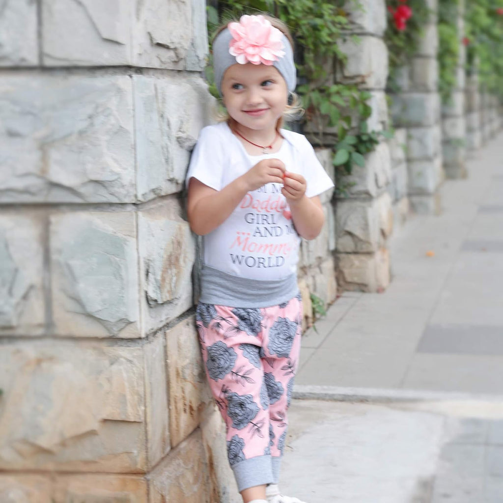 Renotemy Baby Girl Summer Outfit - Cute Infant Romper & Pants Gift Set | Perfect for Newborns
