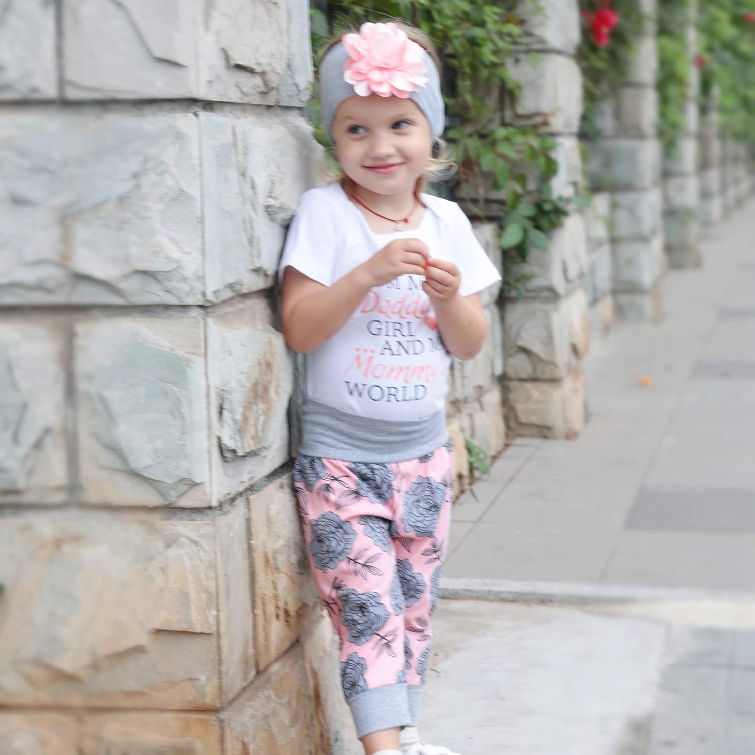 Renotemy Baby Girl Summer Outfit - Cute Infant Romper & Pants Gift Set | Perfect for Newborns